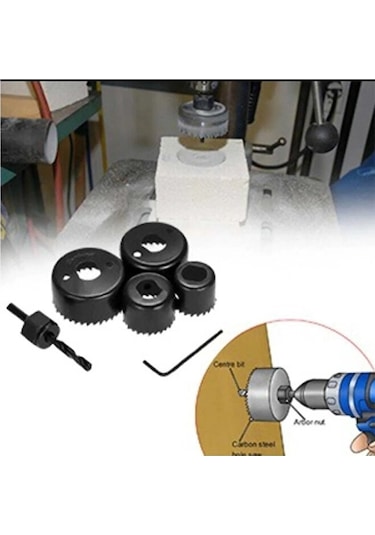 6 Parça Profesyonel Panç Seti Ahşap Kartonpiyer Sunta Alçıpan Del