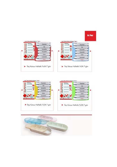 Dr  Plus Haftalık İlaç Kutusu 7 x 24