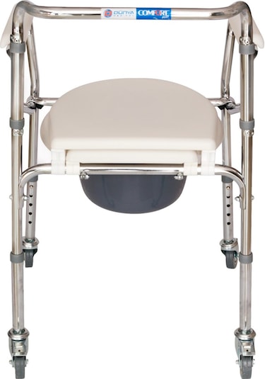 Comfort Plus DM696 Tekerlekli Kovalı Komot - Tuvalet Sandalyesi