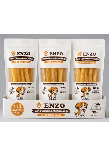 Enzo Dana Çiğneme Atıştırmalığı Avantaj Paket 3x100 Gr.