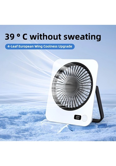 Xuweiwei Pembe Taşınabilir Usb Şarj Edilebilir Sessiz Masaüstü Fanı 39 C Soğutma 4 Yapraklı Avrupa Kanat Tasarımı Ofis Seyahat İçin