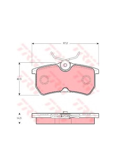 Trw Arka Fren Disk Balata Ford Focus 98- MR00-TRW-GDB1354