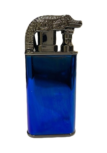 Mavi Timsah Desenli Çift Yanmalı Gazlı Çakmak 109265