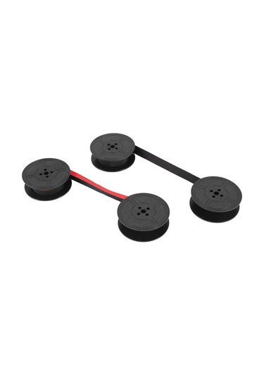 Leasetake Paket Daktilo Şeridi Çift Makaralı Daktilo Şeridi Mürekkebi Çift Makaralı Mürekkep Çoğu Daktilo İçin Yedek Parça Kırmızı, Siyah