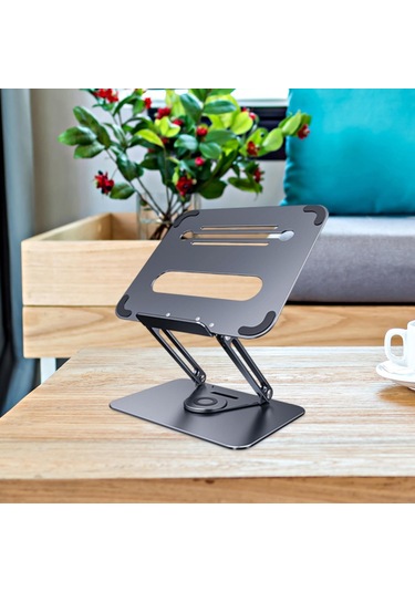 Homyl 360 Döner Tabanlı Dizüstü Bilgisayar Yükseltici Gri