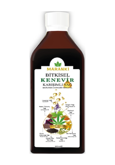 Maranki Bitkisel Kenevir Karışımlı Yağ 200 ML