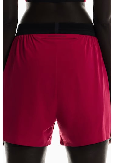 On 3" Performance 2/1 Shorts Hafif Iç Taytlı Hızlı Kuruyan Kadın Koşu Şortu Kırmızı
