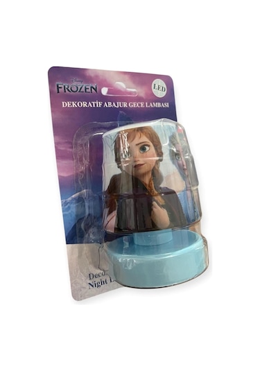 Nisa Luce Lisanslı Led Mini Abajur Karlar Ülkesi 2x1,5 Ledli Pilli Gece Lambası