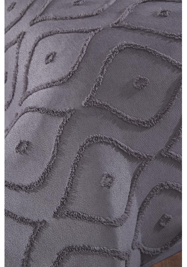 Çeyiz Diyarı Pirot 2 Parça Tek Kişilik Pike Takımı Antrasit Antrasit