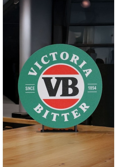 Victoria Bitter Tasarımlı Gece Lambası Çok Renkli
