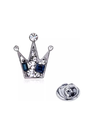 Olfil Broş-mini Taç Parıltı Tarzı 206746461 Gri