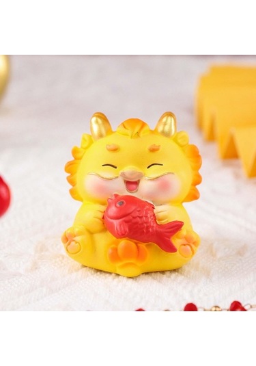 Pazly Yılı Suntek Stil-c Refah Reçine Heykelcik Hayvan Ejderha 2024 İp