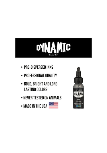 Dynamic Platinum Tattoo Ink Grey