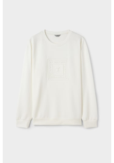 Twn Relaxed Fit Ekru Düz Sweatshirt 5ece26172400m Çok Renkli