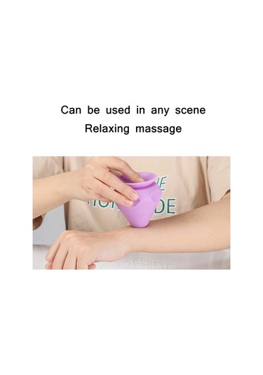 Vantuz Tipi Silikon Kas Membranı Kas Masaj Topu Mor Çok Renkli