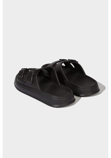 Defacto Erkek Düz Taban Çift Bantlı Eva Terlik D4645ax25hsbk23 Siyah Defacto Erkek Düz Taban Çift Bantlı Eva Terlik D4645ax25hsbk23 Siyah