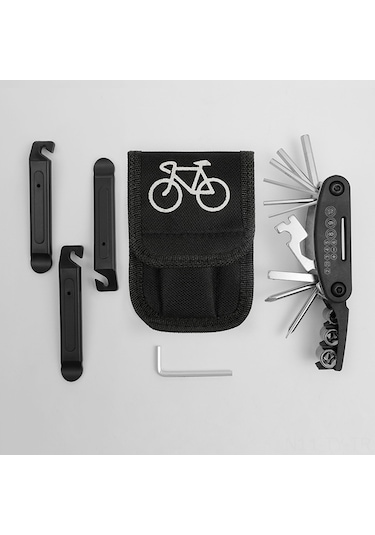 Teltree Bisiklet Tamir Seti - Taşınabilir Jant Tamir Aleti, Anahtarlar Ve Bakım Gereçleri İle Dışarıda Sürdürülebilir Bisiklet Bakımı Çok Renkli