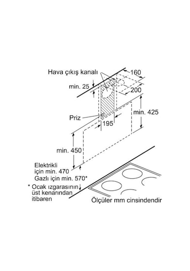 Siemens LC95KA670T Duvar Tipi 90 CM Davlumbaz