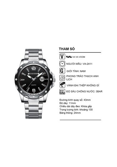 Skycity Kuvars Kol Saati - İthal Hareket, Derin Su Geçirmezliği, Delikli Kadran, Parlak Cam, Paslanmaz Çelik Kordon Ve Parlak Işımlı Fonksiyon Altın