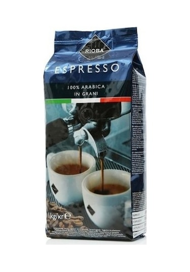 Rioba Espresso Platinum Arabica Çekirdek Kahve 1 KG