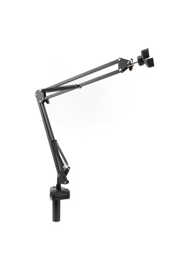 Xindoker Puluz Aluminium Alyuminyum Kollu Masaüstü Telefon Tutucu - 360 Dönebilen, Katlanabilir, 6.8 İnçye Kadar Telefonlar İçin, Canlı Yayın Ve Fotoğrafçılık İçin Pu650b