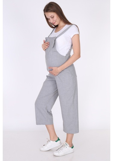 Luvmabelly Myra6100 - Gri Hamile Salopet-gri