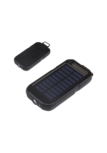 Güneş Enerjili Işıklı Solar Taşınabilir Usb Girişli Şarj Cihazı Powerbank 15000 Mah Diğer