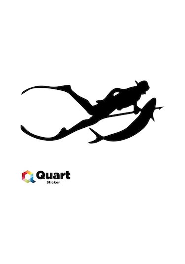 Dalgıç Scuba Diving Oto Sticker