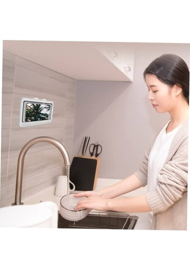 Duş Telefon Kabı Su Geçirmez - 562741420526ett Beyaz