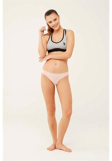 U.s Polo Assn. 67007 Kadın 5'li Modal Brazilian Slip Külot-siyah&ten&beyaz&ten&beyaz mix color