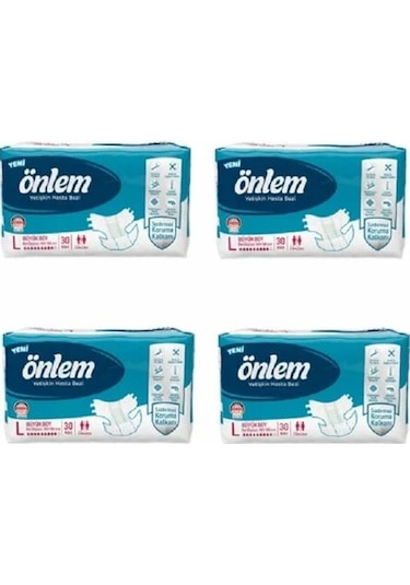 Önlem Belbantlı Yetişkin Bezi Büyük Boy L 120 Adet