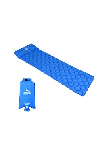 Widesea Şişirilebilir Neme Dayanıklı Ultra Hafif Kamp Matı Mavi