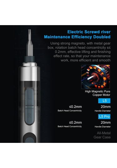 Springsun Dl-1 El Elektrikli Tornavida Seti, Cep Telefonu Tamiri İçin 24 Uçlu, Taşınabilir, Hız Ve Tork Ayarlı Tamir Aracı