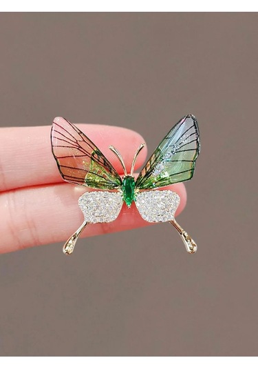 Fashion Jewelry Kelebek Broş 292544138 Yeşil