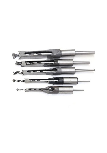 Kare Delik Matkap Uç Ağaç İşleme Zıvana Keski Seti 8mm 38 Elecall