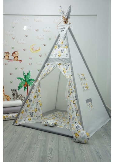 Kızıldereli Çocuk Oyun Çadırı Sabitlenebilir Büyük Boy Elit Serisi Sarı Koyunlu