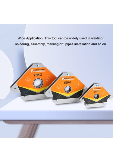 Symbee 75kg Çekim Gücü Manyetik Kaynak Konumlandırıcı - 45 90 135 180 Açı Ayarlı Kaynak Fiksasyon Aracı