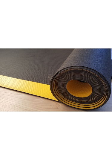 3 Mm 20 Kv Siyah İkaz Şeritli Yalıtkan İzole Halı 100x45