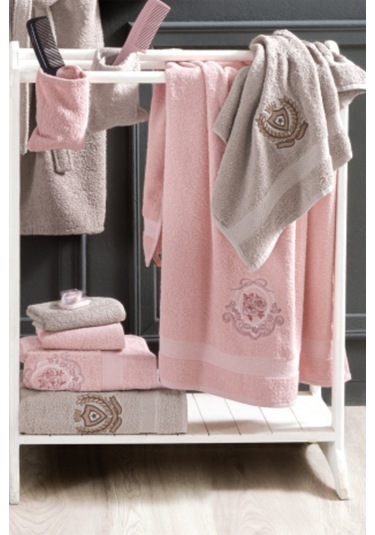 Güvenal Asya 16 Parça Kutulu Çeyizlik Aile Bornoz Seti