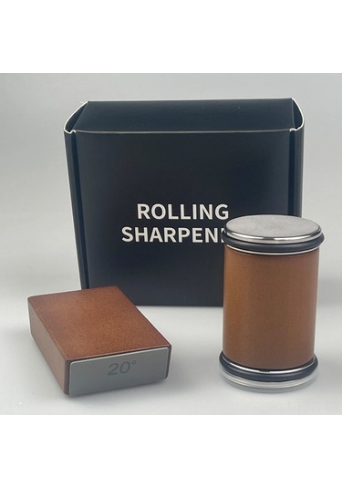 Fosenze 15 Derece Manyetik Tabanlı, Ayarlanabilir Açılı, Ahşap Silindir Bıçak Bileme Seti - Profesyonel Kesim İçin