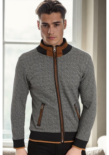 1021 Dewberry Erkek Sweatshırt-koyu Balıksırtı Siyah Koyu Balıksırtı Siyah