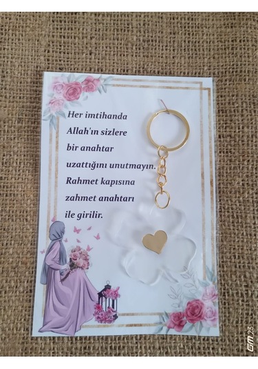 Farklı Market Yonca Kalpli Anahtar Kur'an Kursu Hediyesi 8 Adet