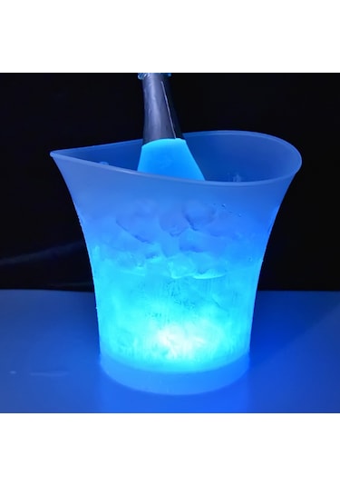 Neoglint 5l Yüksek Kapasiteli Led Işık Lamba Buz Kova Eğrisi Beyaz