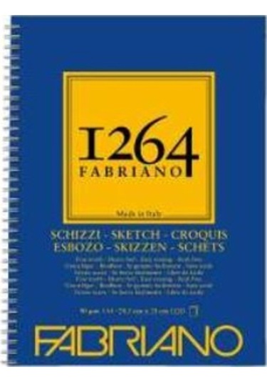 Fabriano 1264 Sketch Paper Eskiz Defteri Yandan Spiralli 90g A4