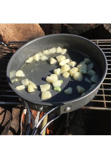 Pazly Kamp Kızartma Tavası Katlanır Koyu Piknik Seyahat Açık L Siyah Siyah