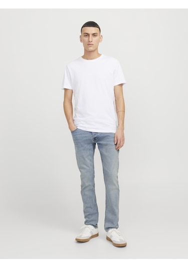Jack & Jones Erkek Glenn 774 Slim Fit Jean - 12269466 Blue Denim