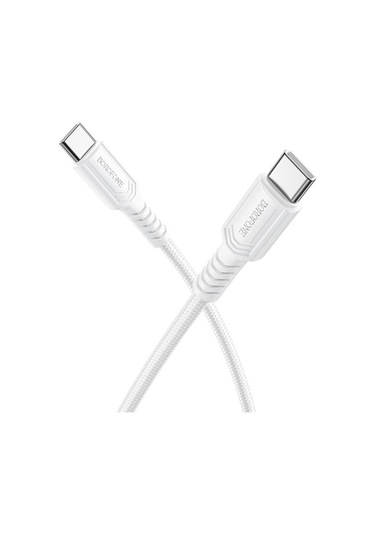 Borofone Bx116 1m 60w Tip-c Tip-c Belirli Şarj Veri Kablosu Beyaz