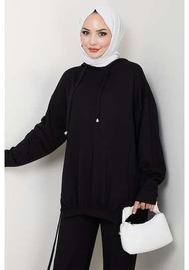 Aris Oysho Tunik Pantolon İkili Takım 1611 - Siyah Siyah