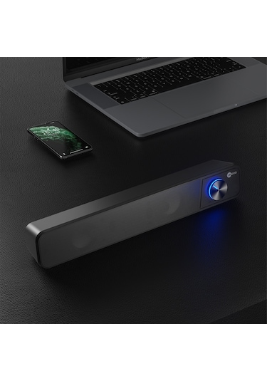 Lecoo DS111 Bluetooth + Kablolu 6W Masaüstü Taşınabilir Soundbar Hoparlör