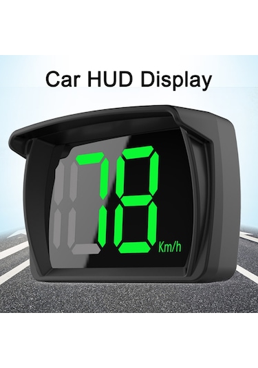Geeroyoo Araba Hud Headup Display Km/h Mph Gps Dijital Hız Göstergesi Led Büyük Yazı Tipi Ekranlı Araba Şarj Adaptörü Araba Kamyonet Suv Motosiklet